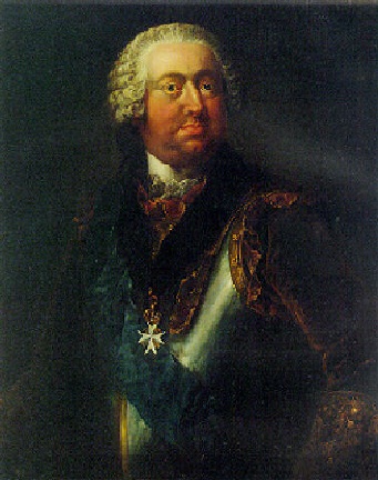 Johann Niklaus Grooth Portrait of Moritz Carl Graf zu Lynar wearing